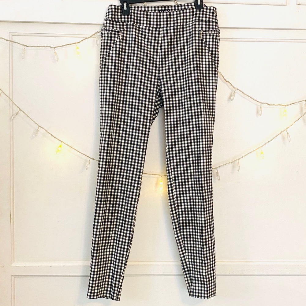 Checkered Skinny Pants NWOT